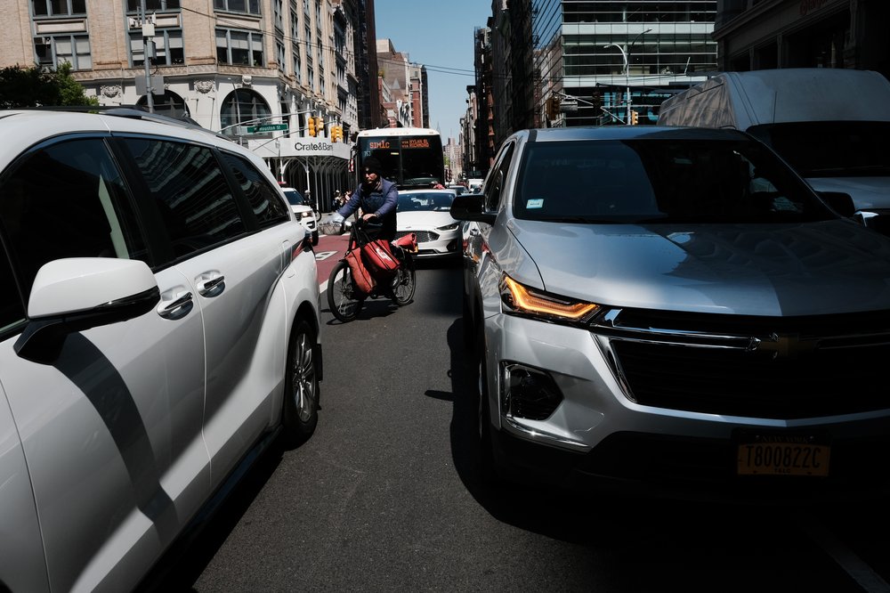 Gridlock in Manhattan.