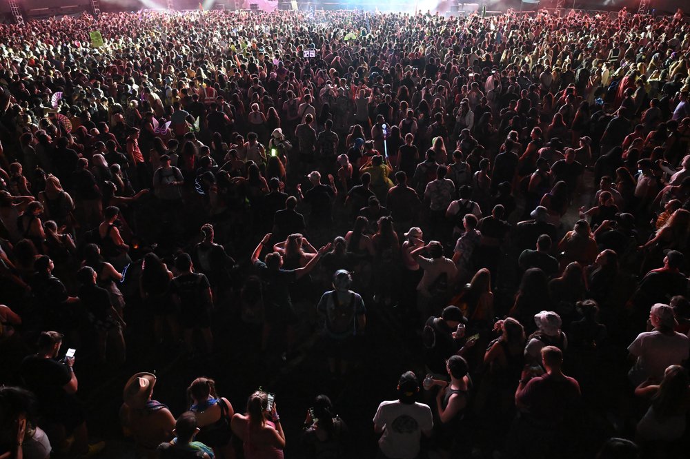 Crowd at Electric Zoo 2023