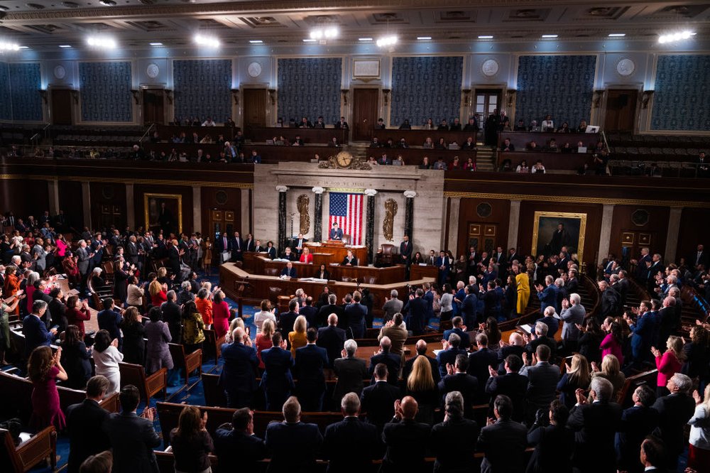 The floor of the House chamber in the U.S. Capitol.