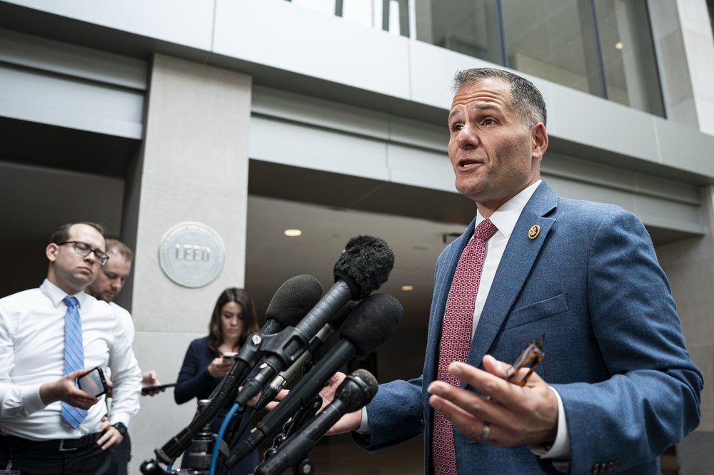 Marc Molinaro at a press conference.