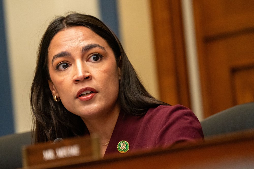 Rep. Alexandria Ocasio-Cortez speaks during a House Oversight and Accountability Committee session in 2024.