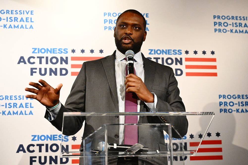 Former Rep. Mondaire Jones speaks