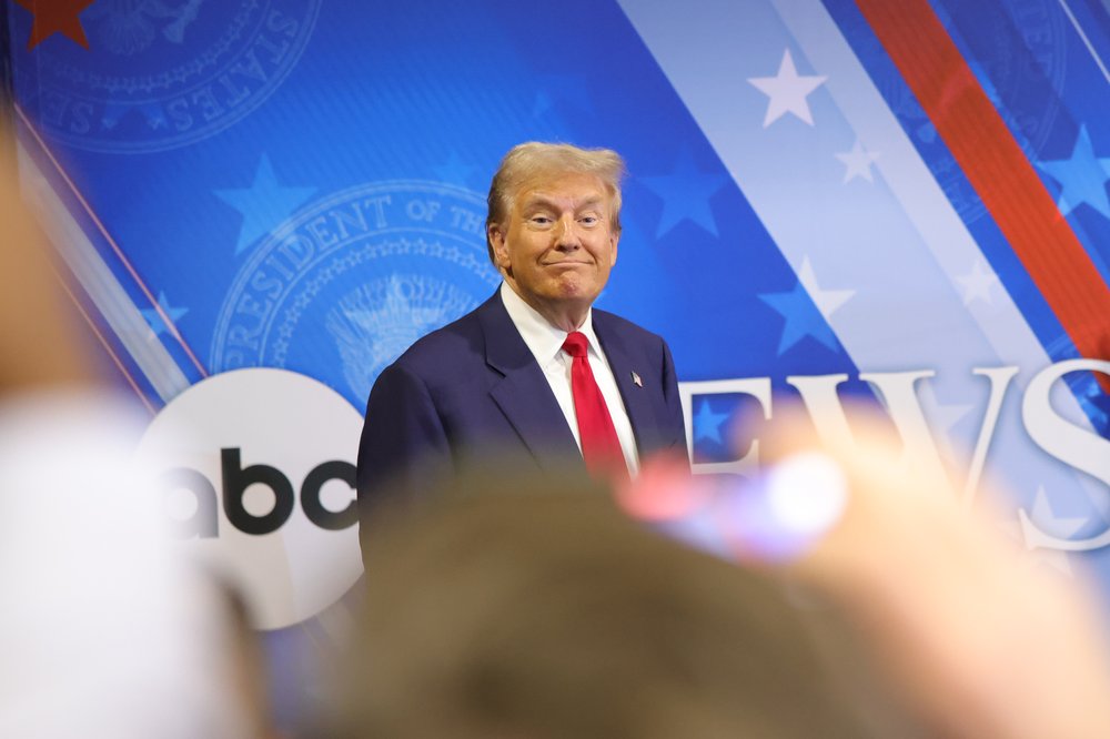 Donald Trump smiling