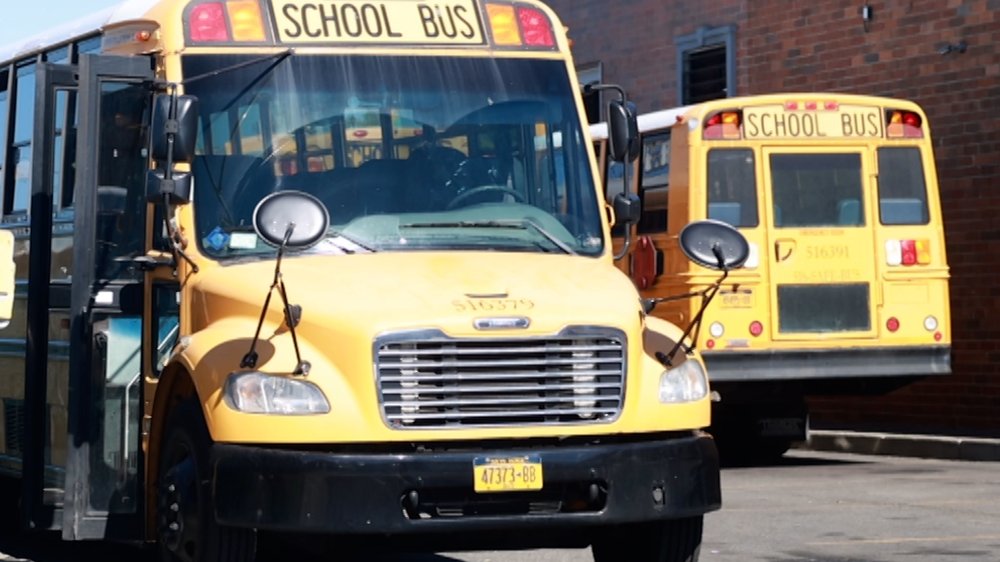 School buses.