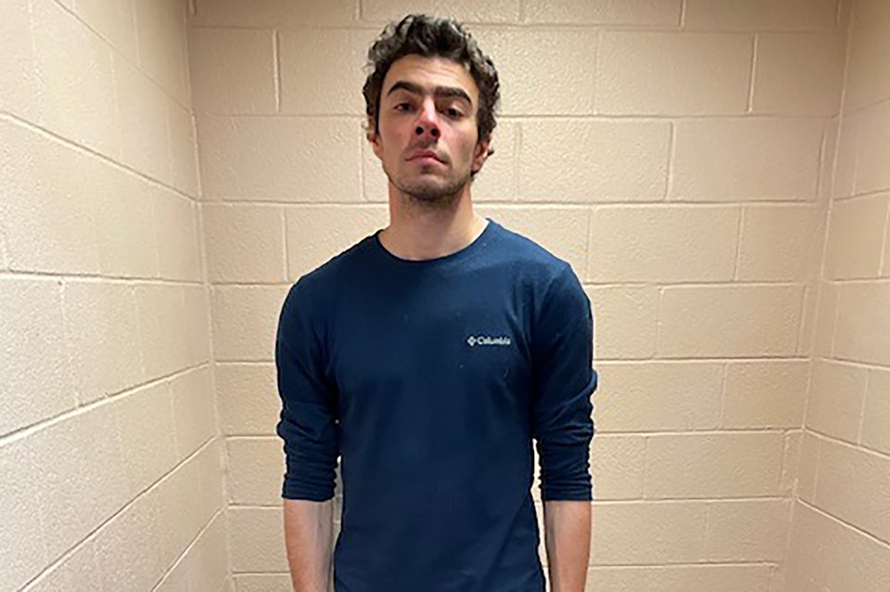Luigi Mangione standing in a cell in Altoona, Pennsylvania.