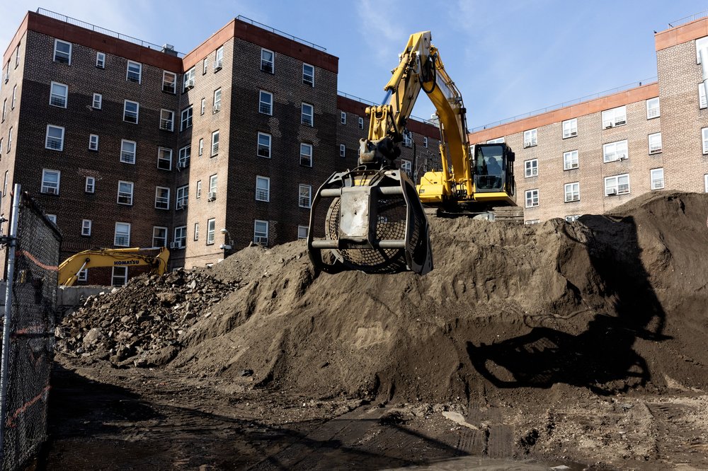 Photo of work at Red Hook Houses