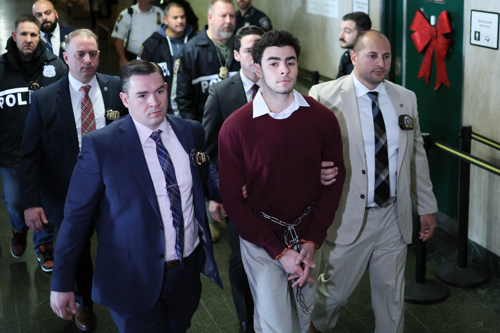 Luigi Nicholas Mangione arrives at Manhattan Criminal Court on Dec. 23.