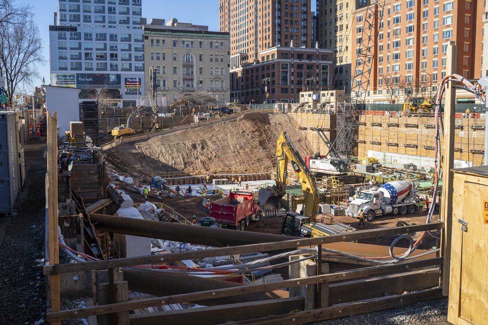 The Brooklyn replacement jail for Rikers Island is built on Atlantic Avenue in Boerum Hill on Jan. 27, 2025.