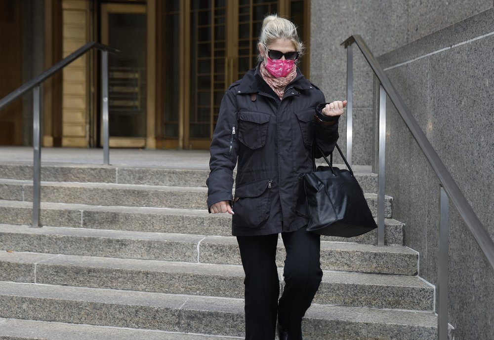 Nadine Menendez, wife of former Senator Robert Menendez, leaves federal court on April 18, 2025 in New York City.
