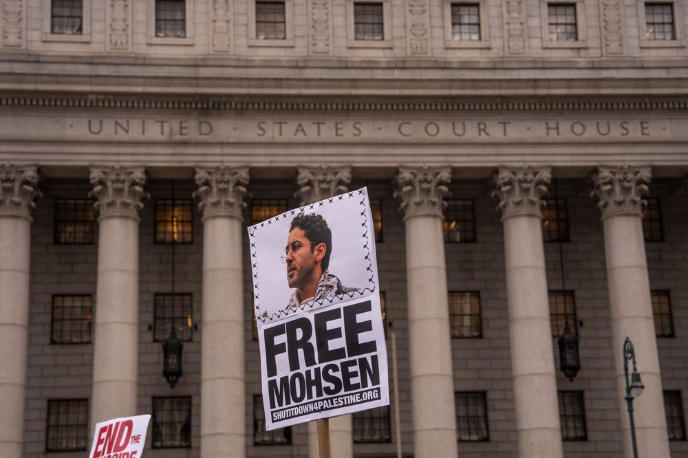 Mohsen Mahdawi, an organizer of pro-Palestinian demonstrations last year at Columbia University, was detained by the Department of Homeland Security during his naturalization interview in Vermont on Monday.