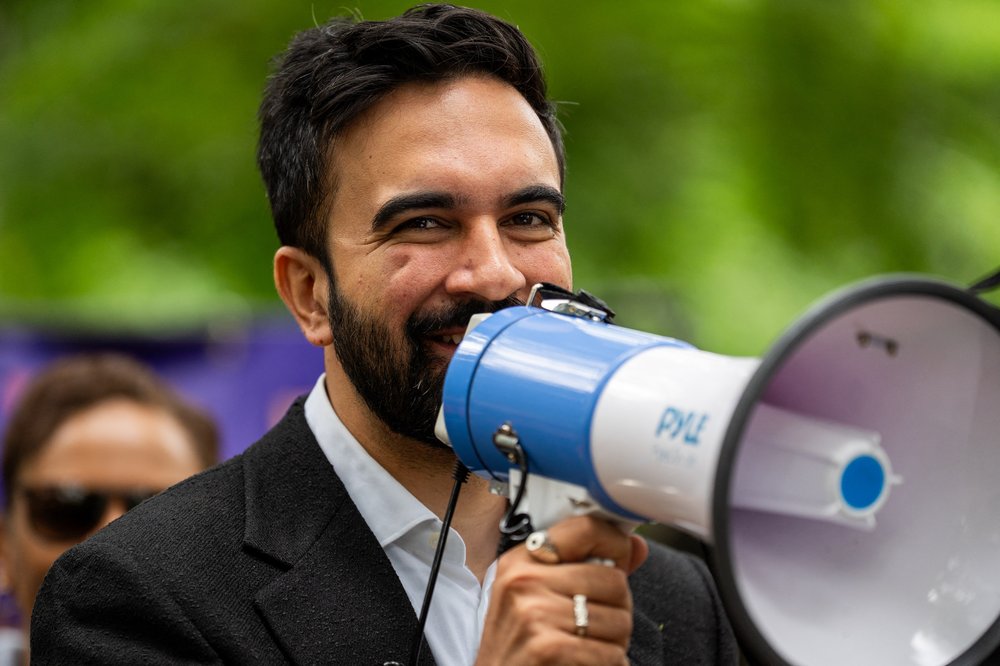 Mamdani with a megaphone.