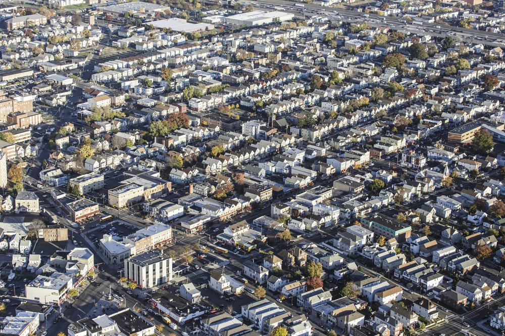 Aerial view of Elizabeth NJ