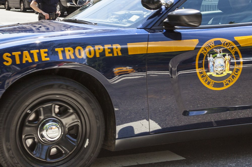 A New York State Police vehicle.