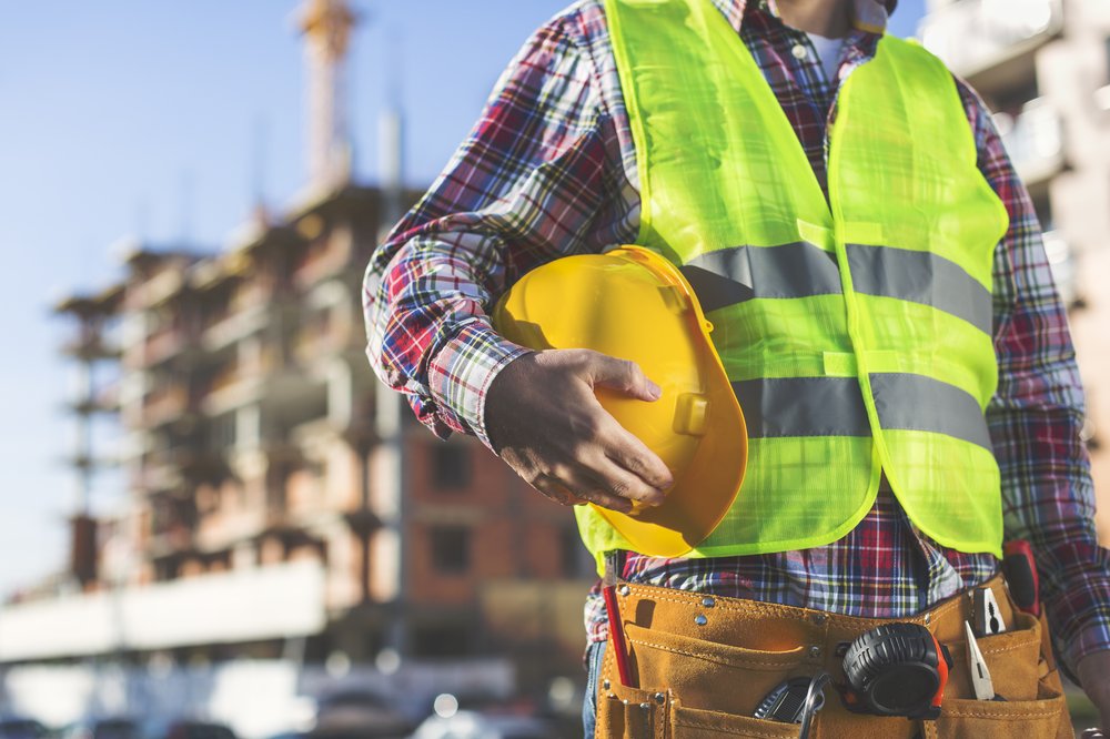 Construction worker on a job