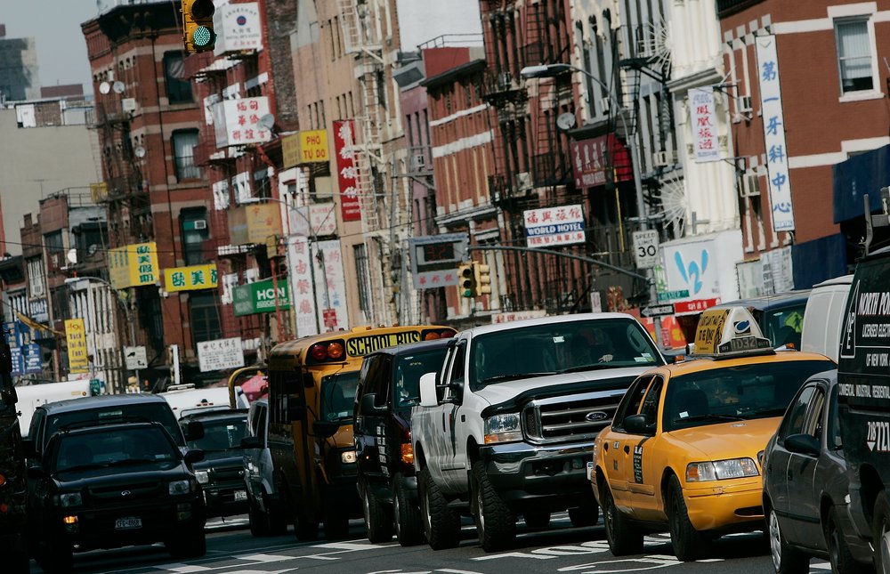 Gridlock in Chinatown.