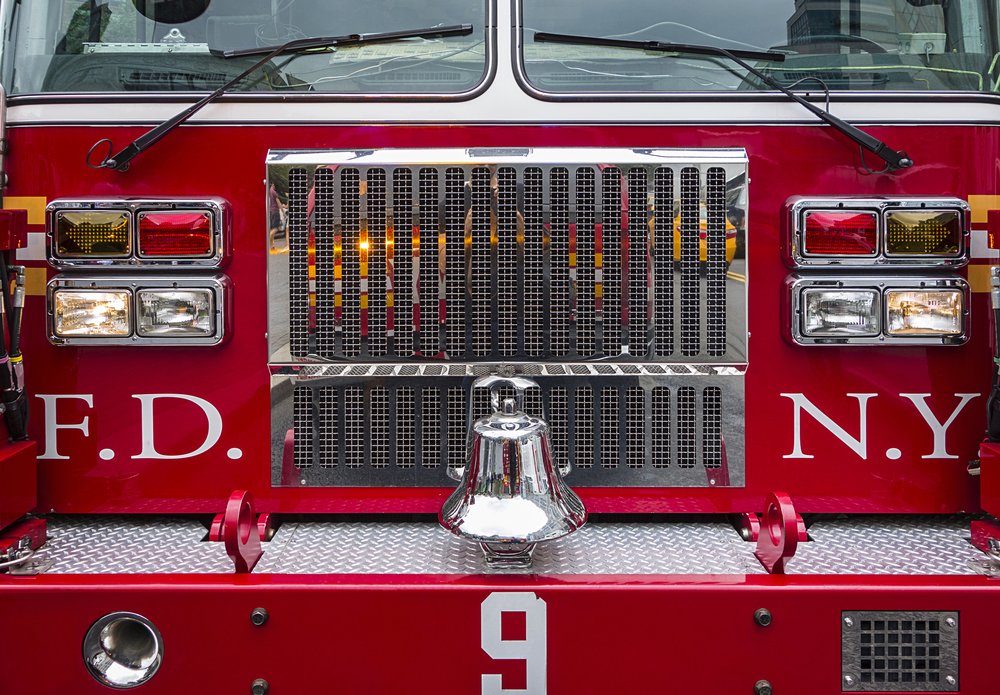 A New York City Fire Department truck detail.