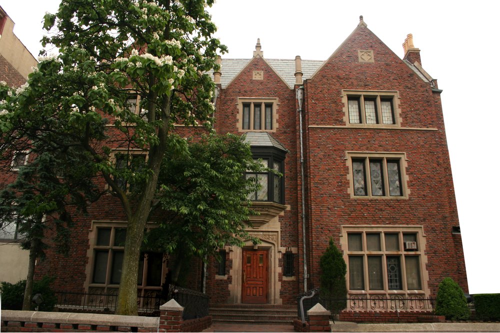 The exterior of a large Brooklyn home.