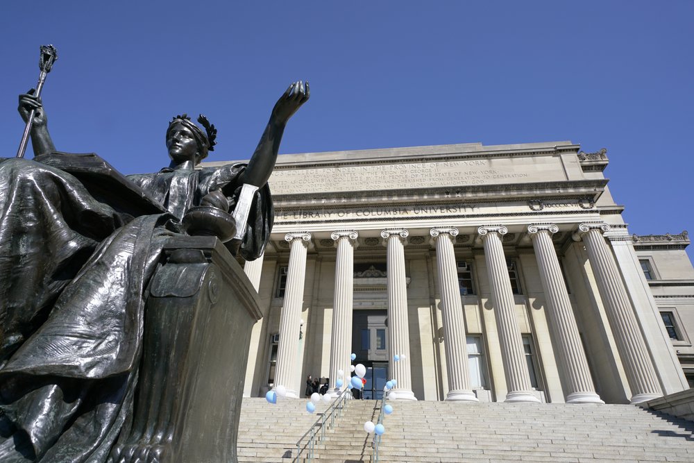 Columbia's famed statue.