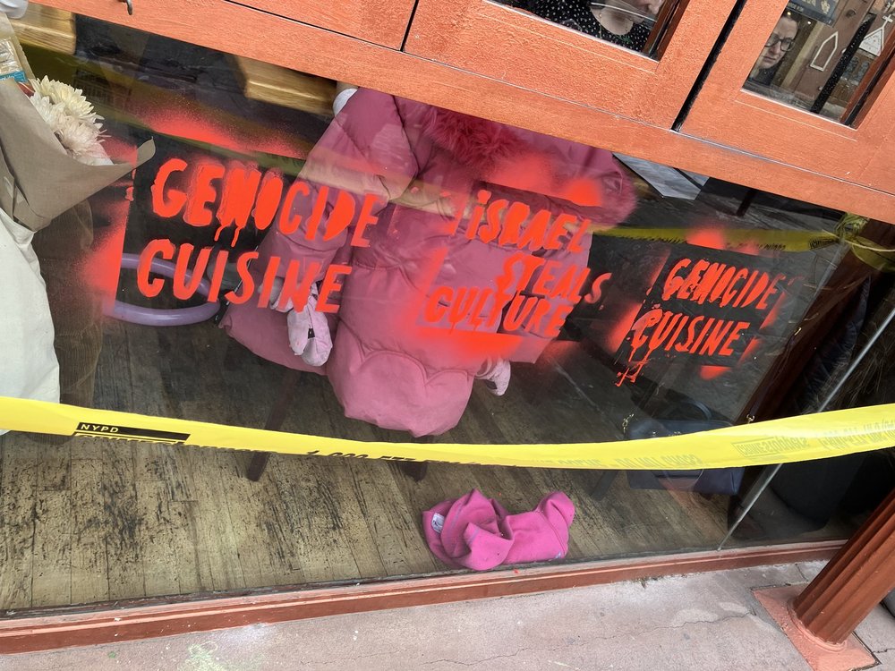 Police say they are investigating the restaurant vandalism as a hate crime.