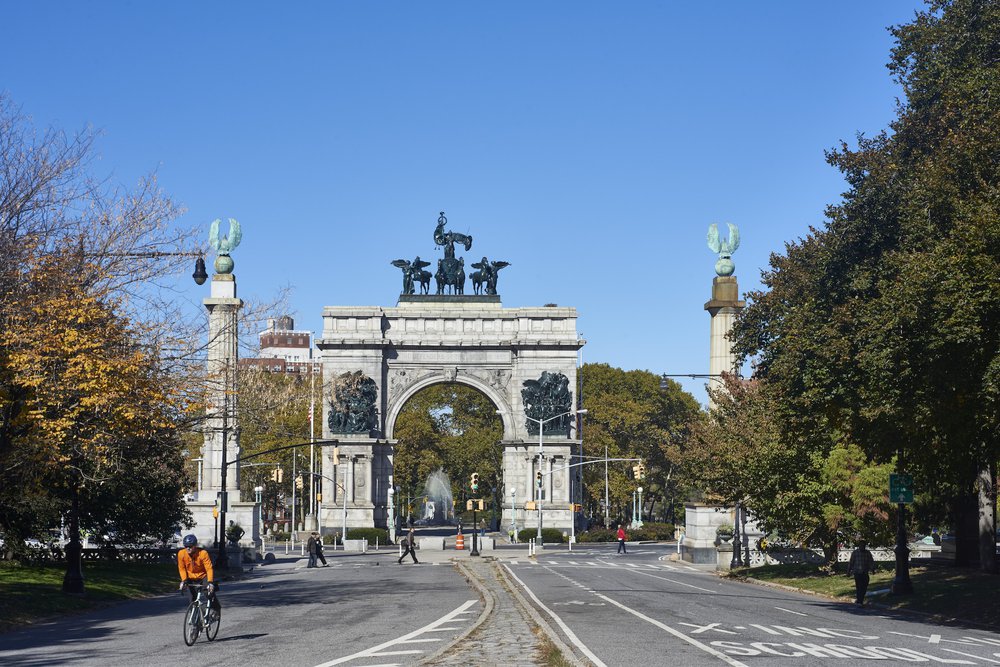Prospect Park Grand Army Plaza, as seen from Prospect Park West