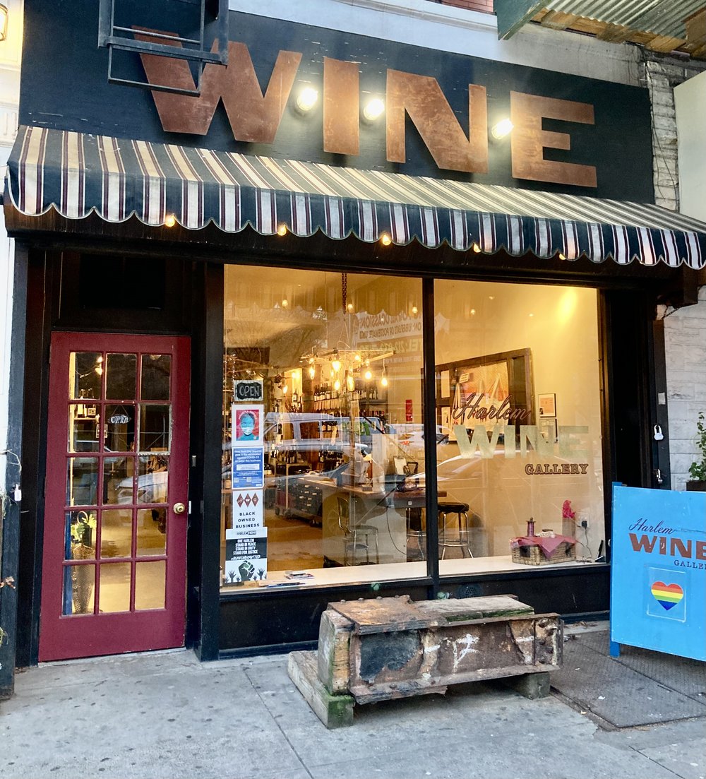 an exterior of a wine shop