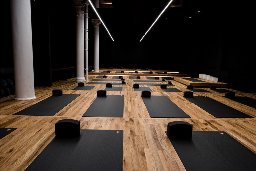 A picture of a yoga studio