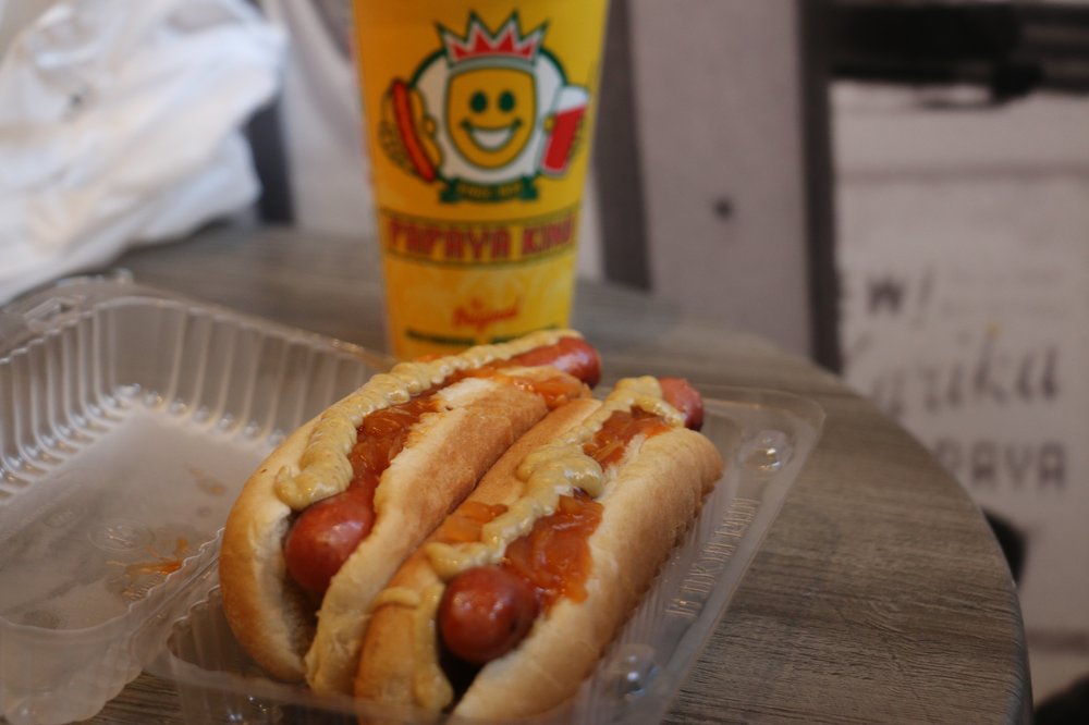 The eatery opened more than 90 years ago, serving up classics like a hot dog with mustard and sauerkraut and papaya juice.