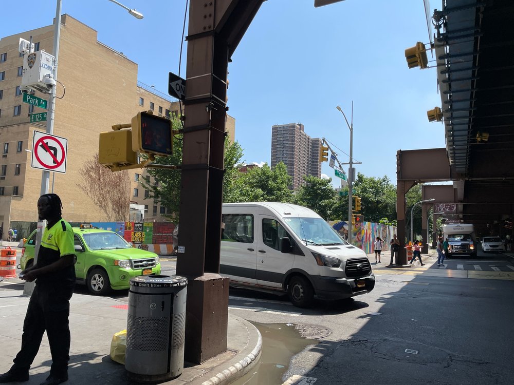 A photo of Park Avenue and E. 125th St. on July 5, 2023.