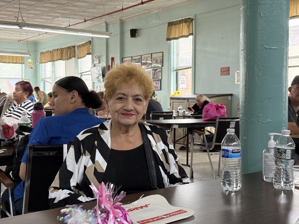 Maria Rivera, 80, at the currently closed senior center in Sunset Park, days before it shut its doors.