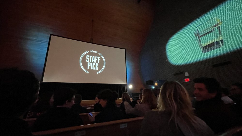 A picture of a screen that says "Staff Picks."