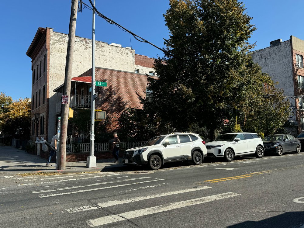 The intersection of 37th Street and 34th Avenue in Astoria, Queens.