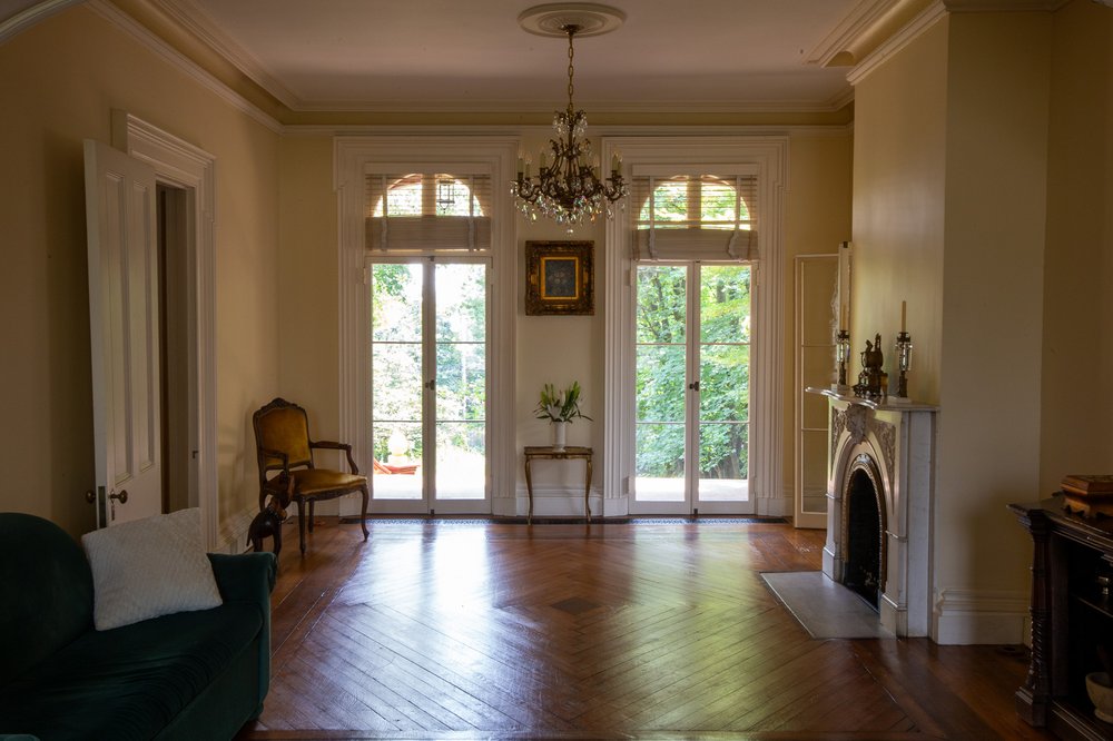The 2,400-square-foot parlor floor is currently the living quarters, which Troiano updated with a modern renovation.