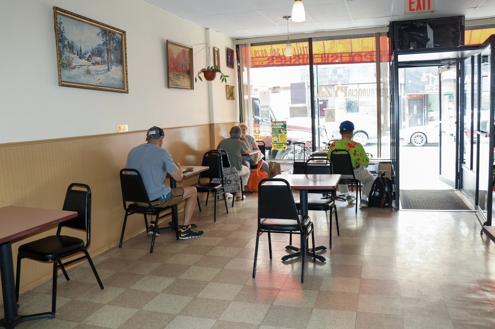 People inside a restaurant.