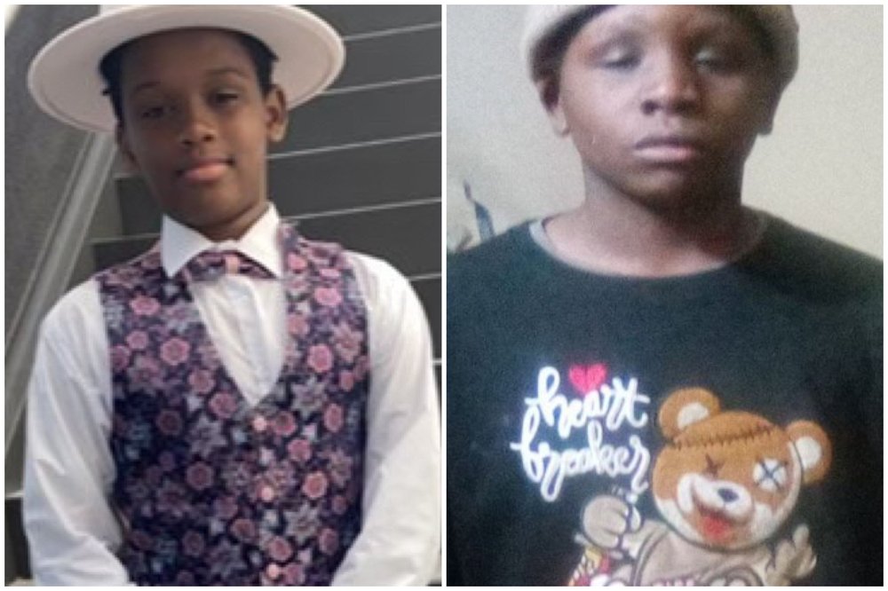 Bodies identified as missing youths Alfa Barrie, 11, (left) and Garret Warren, 13.