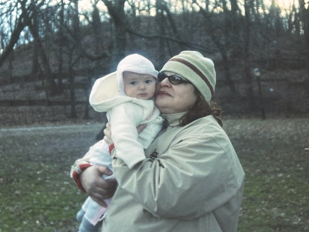 Gabrielle Vines, left, as a baby with her grandmother, Gisela Venta Perez, in Fort Tryon Park. Credit for this one is also Gabrielle Vines.