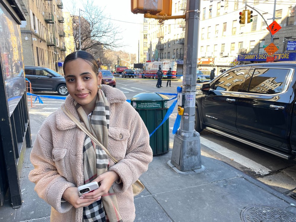 A photo of Melina Ricart whose family escaped the collapse.