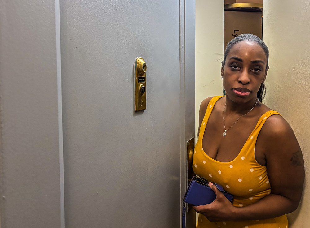 Velvet Ross says she's worried about the end of a federal emergency housing voucher program, at her apartment in Stuy-Town on March 24, 2025.