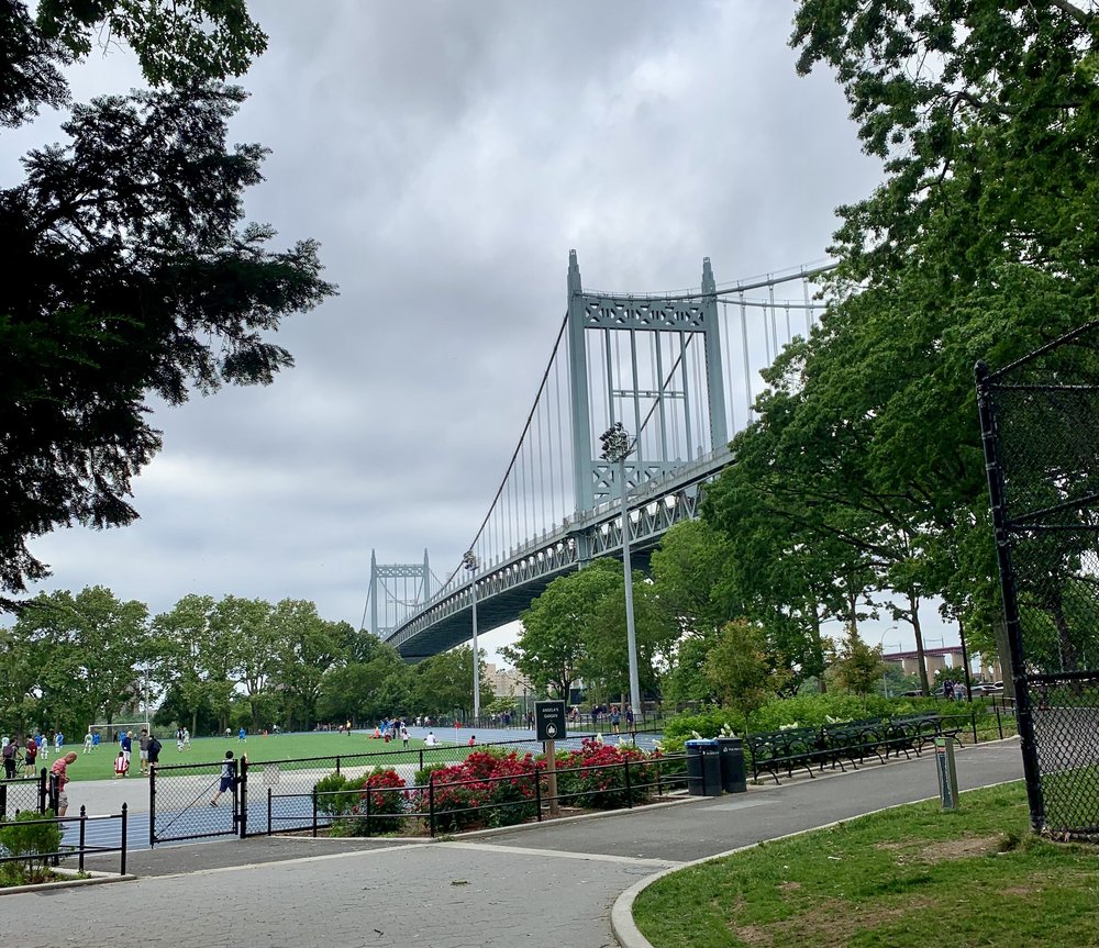 A view of the Robert F. Kennedy Bridge from Astoria Park. The United States Geological Survey, which monitors earthquake activity, confirmed that a 1.7 magnitude quake rattled the neighborhood Tuesday morning.
