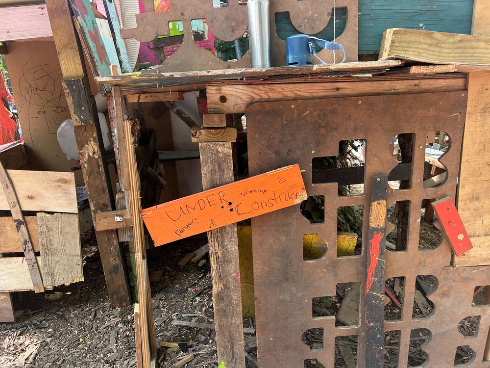 Danger! Creativity and construction go hand-in-hand at the Koko lot.