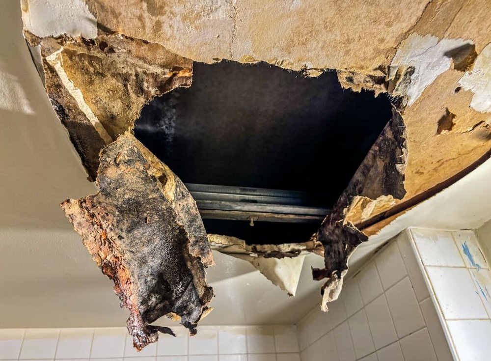 hole in ceiling