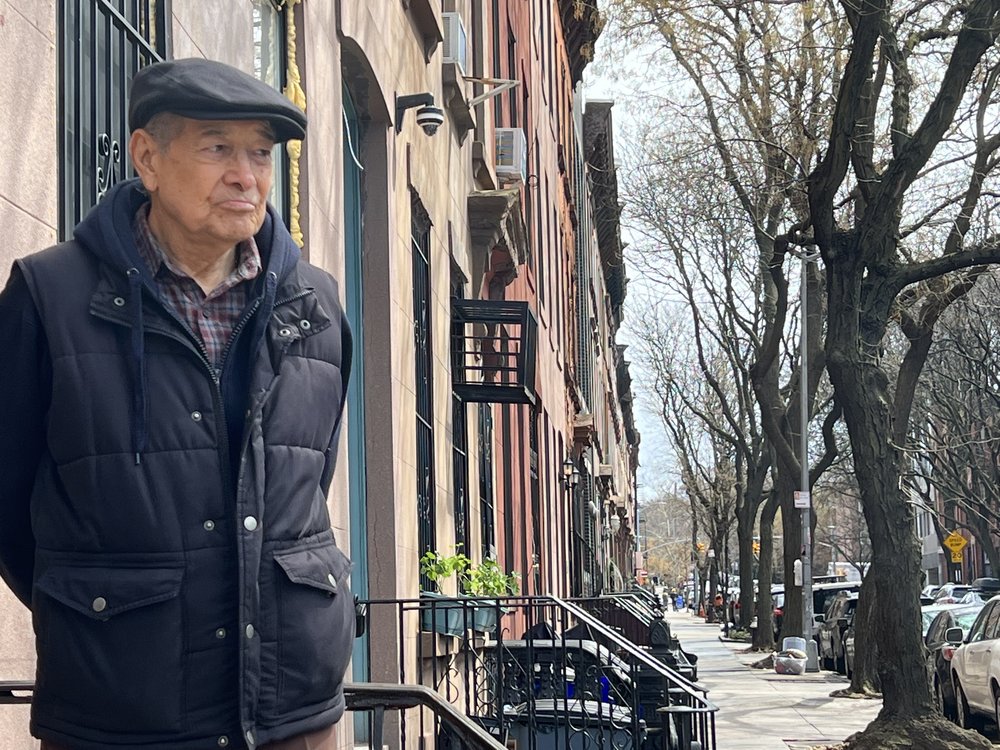 Ray Cortez outside the house where he’s lived since 1969.
