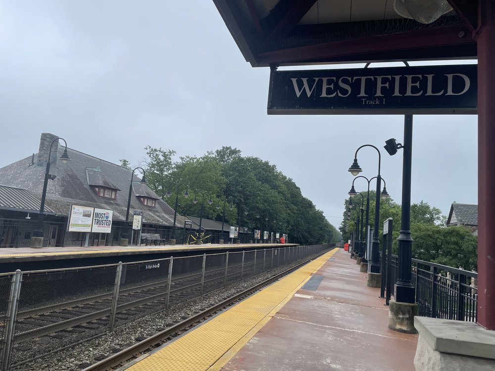 The train station in Westfield, New Jersey.