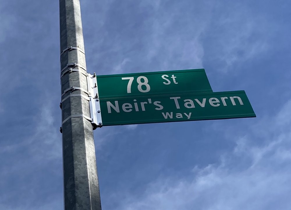 The corner of 78th Street and 88th Avenue has been co-named "Neir's Tavern Way" in honor of the 192-year-old bar.