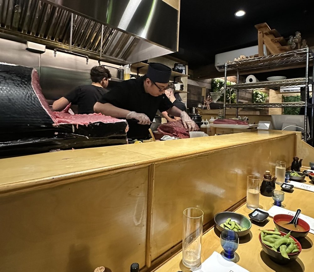 The view from the counter.