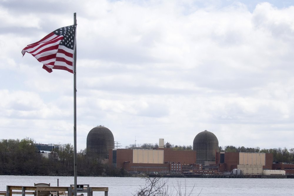 A photo of Indian Point. The defunct plant's owner is holding off on dumping radioactive wastewater into the Hudson