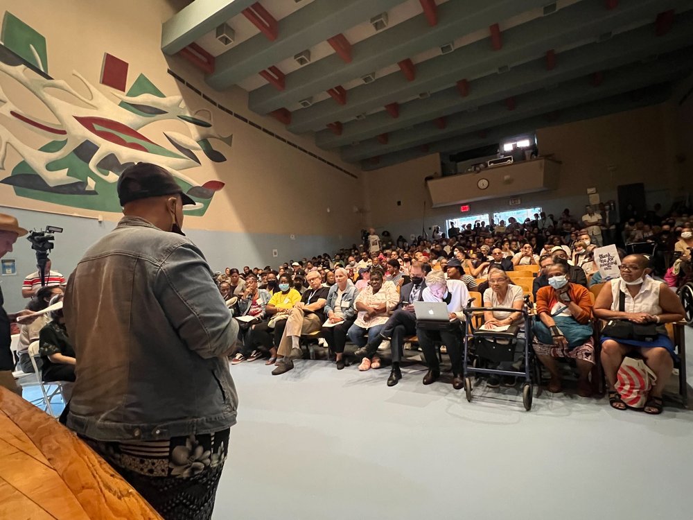 Residents crowd P.S. 34 in the East Village