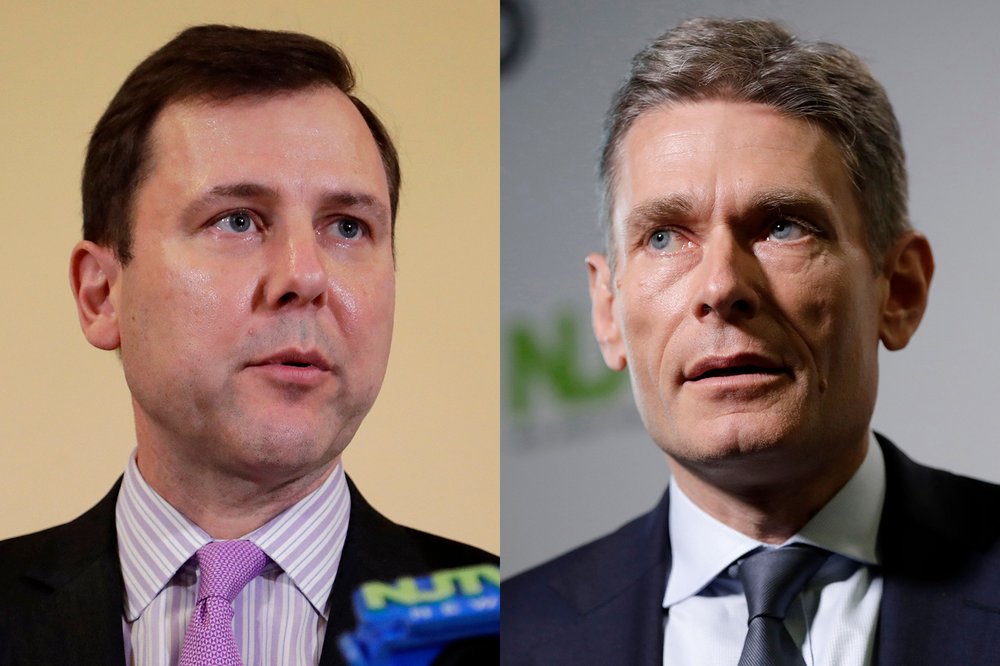 The 7th Congressional District race, with Republican Tom Kean. Jr., left, challenging incumbent Democrat Tom Malinowski, has seen about $8.3 million in political spending as of early November.
