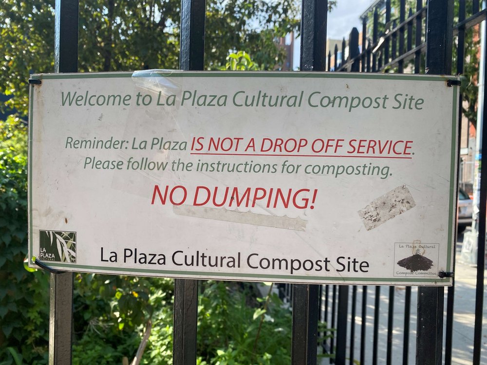 Photo of sign at La Plaza Cultural