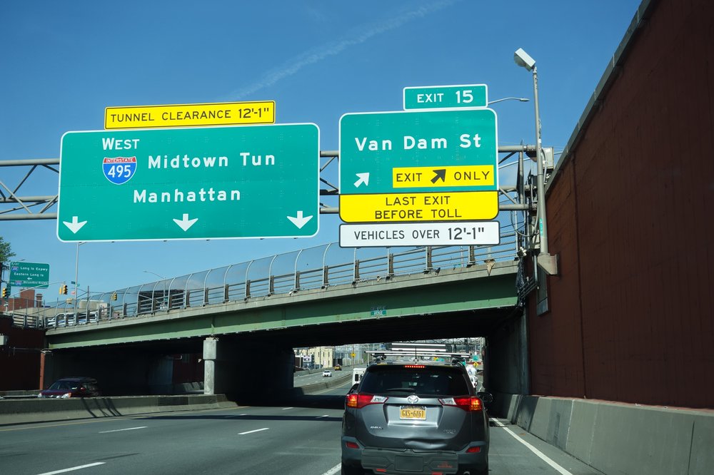 The Greenpoint Avenue overpass on the Long Island Expressway on May 11, 2019
