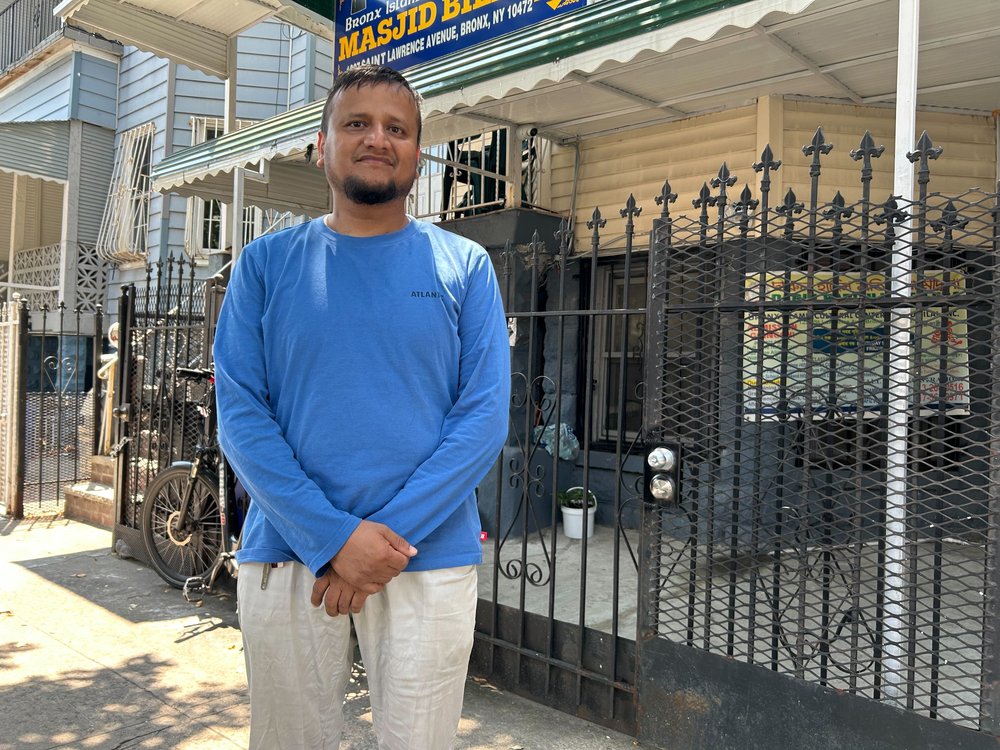 Malik Ahmed, a friend and neighbor of the slain NYPD police officer.